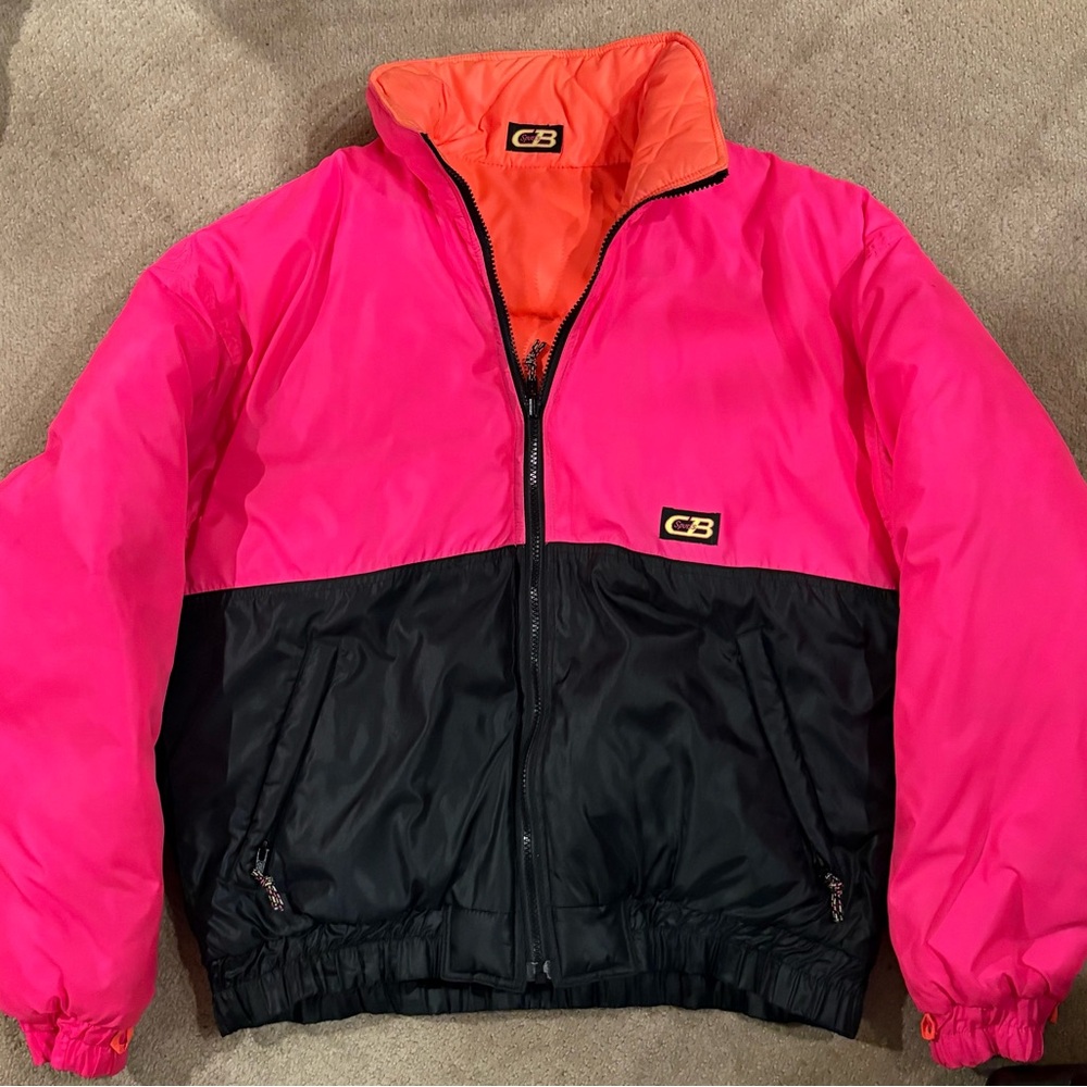 Men’s Pink and Black Ski Jacket
